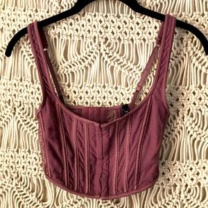 Free People/ urban outfitters corset structured bra top sz S